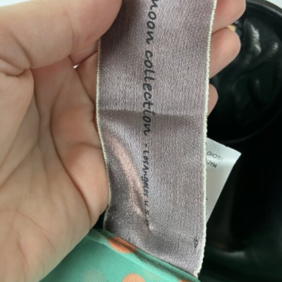 Moon Collection Large Sheer Polka Dot Multi Color 3/4 Sleeve Blouse w/pockets - Picture 15 of 16